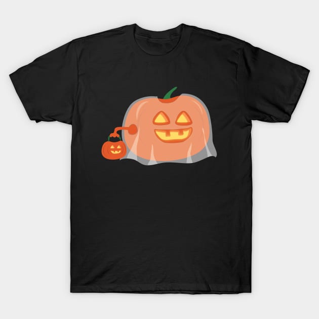 Trick-or-treating gourd ghost pumpkin T-Shirt by Markadesign